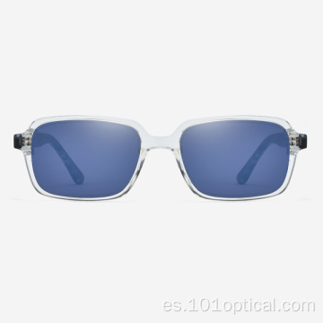 Gafas de sol rectangulares de acetato para mujer